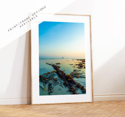 Southsea Beach - Photography Print - Portsmouth and Southsea Prints - Wall Art -  Frame and Canvas Options - Portrait