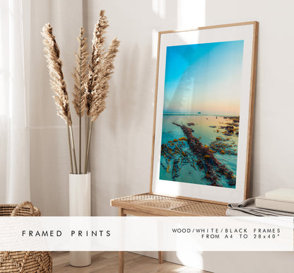 Southsea Beach - Photography Print - Portsmouth and Southsea Prints - Wall Art -  Frame and Canvas Options - Portrait