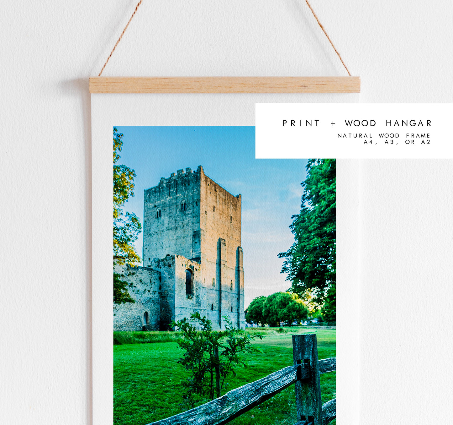 Portchester Castle - Photography Print - Portsmouth and Southsea Prints - Wall Art -  Frame and Canvas Options - Portrait