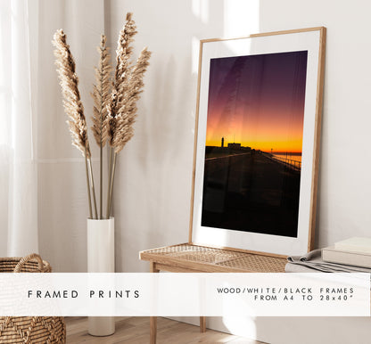 Southsea Sunrise - Photography Print - Portsmouth and Southsea Prints - Wall Art -  Frame and Canvas Options - Portrait