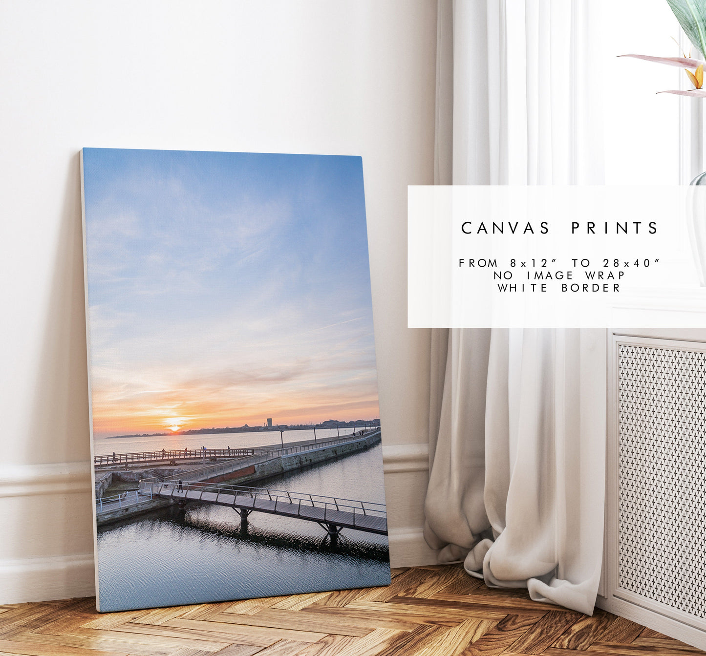 Southsea Sunsets - Photography Print - Portsmouth and Southsea Prints - Wall Art -  Frame and Canvas Options -  Portrait - Aerial