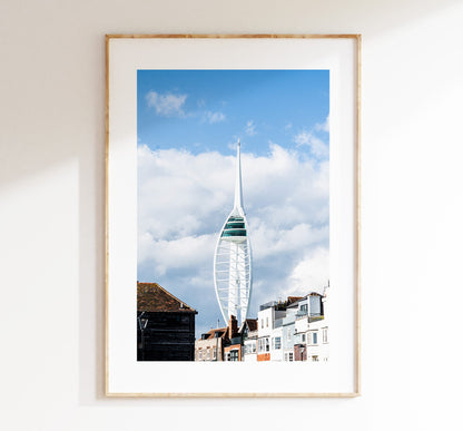 Spinnaker Tower - Photography Print - Portsmouth and Southsea Prints - Wall Art -  Frame and Canvas Options - Portrait