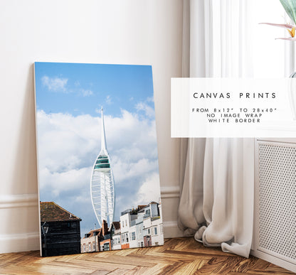 Spinnaker Tower - Photography Print - Portsmouth and Southsea Prints - Wall Art -  Frame and Canvas Options - Portrait