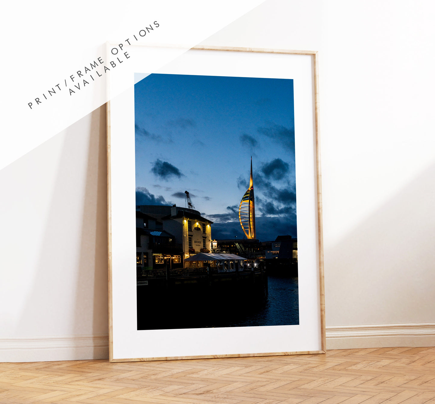 Spinnaker Tower Print - Photography Print - Portsmouth and Southsea Prints - Wall Art -  Frame and Canvas Options - Portrait