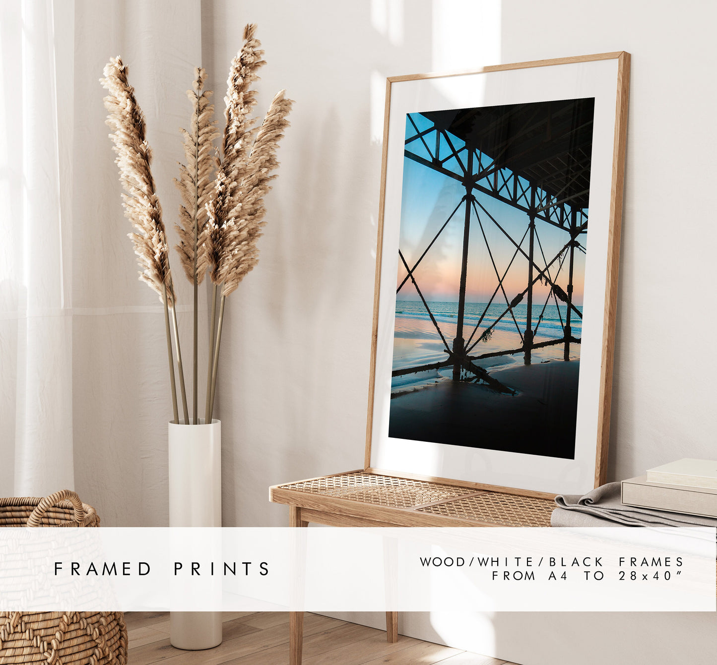 Eastney Beach - Photography Print - Portsmouth and Southsea Prints - Wall Art -  Frame and Canvas Options - Portrait