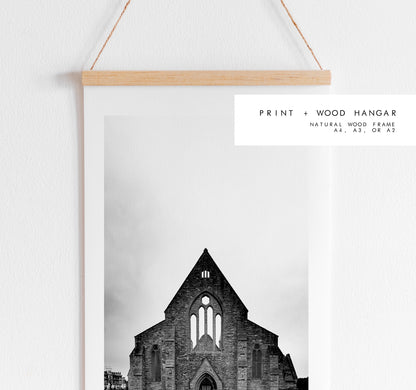 Royal Garrison Church - Photography Print - Portsmouth and Southsea Prints - Wall Art -  Frame and Canvas Options - Portrait - BW