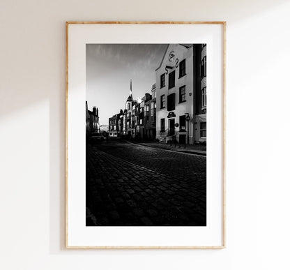 Old Portsmouth - Photography Print - Portsmouth and Southsea Prints - Wall Art -  Frame and Canvas Options - Portrait - BW