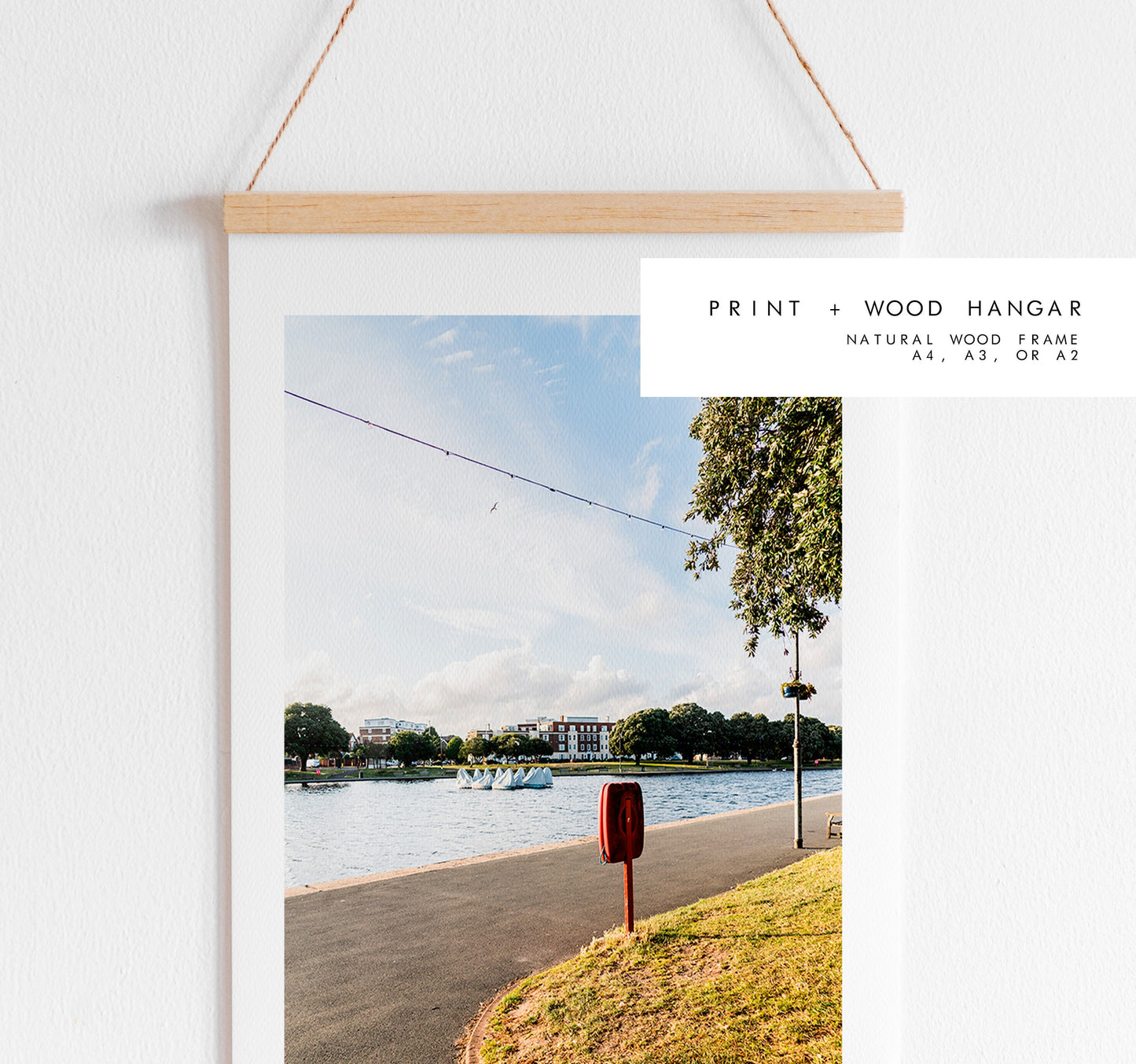 Canoe Lake Print - Photography Print - Portsmouth and Southsea Prints - Wall Art -  Frame and Canvas Options - Portrait