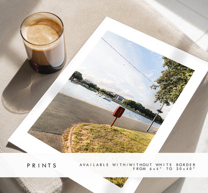 Canoe Lake Print - Photography Print - Portsmouth and Southsea Prints - Wall Art -  Frame and Canvas Options - Portrait