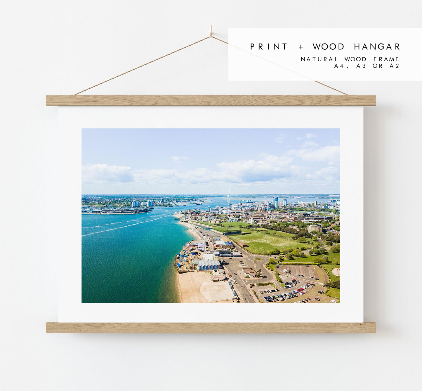 Portsmouth Print - Photography Print - Portsmouth and Southsea Prints - Wall Art -  Frame and Canvas Options - Landscape - Aerial