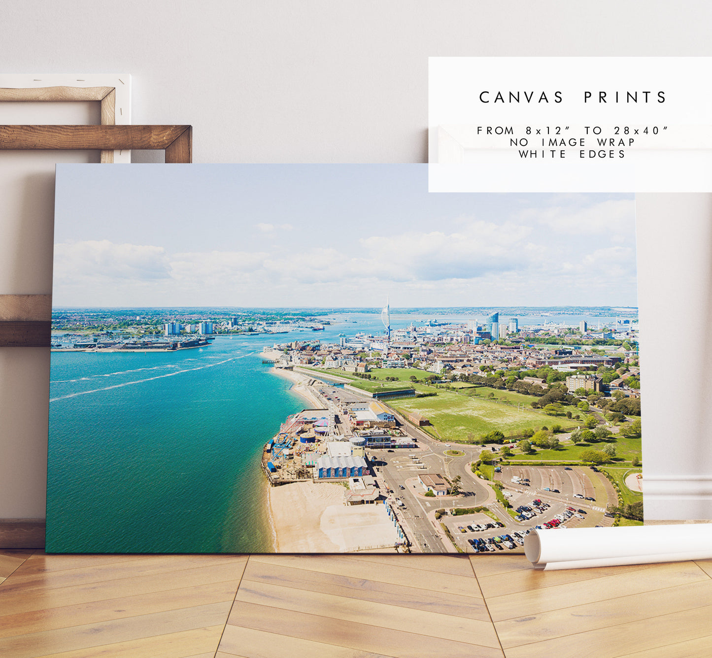 Portsmouth Print - Photography Print - Portsmouth and Southsea Prints - Wall Art -  Frame and Canvas Options - Landscape - Aerial