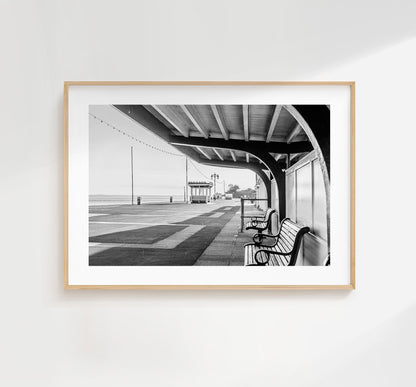 Southsea Promenade - Photography Print - Portsmouth and Southsea Prints - Wall Art -  Frame and Canvas Options - Landscape - BW