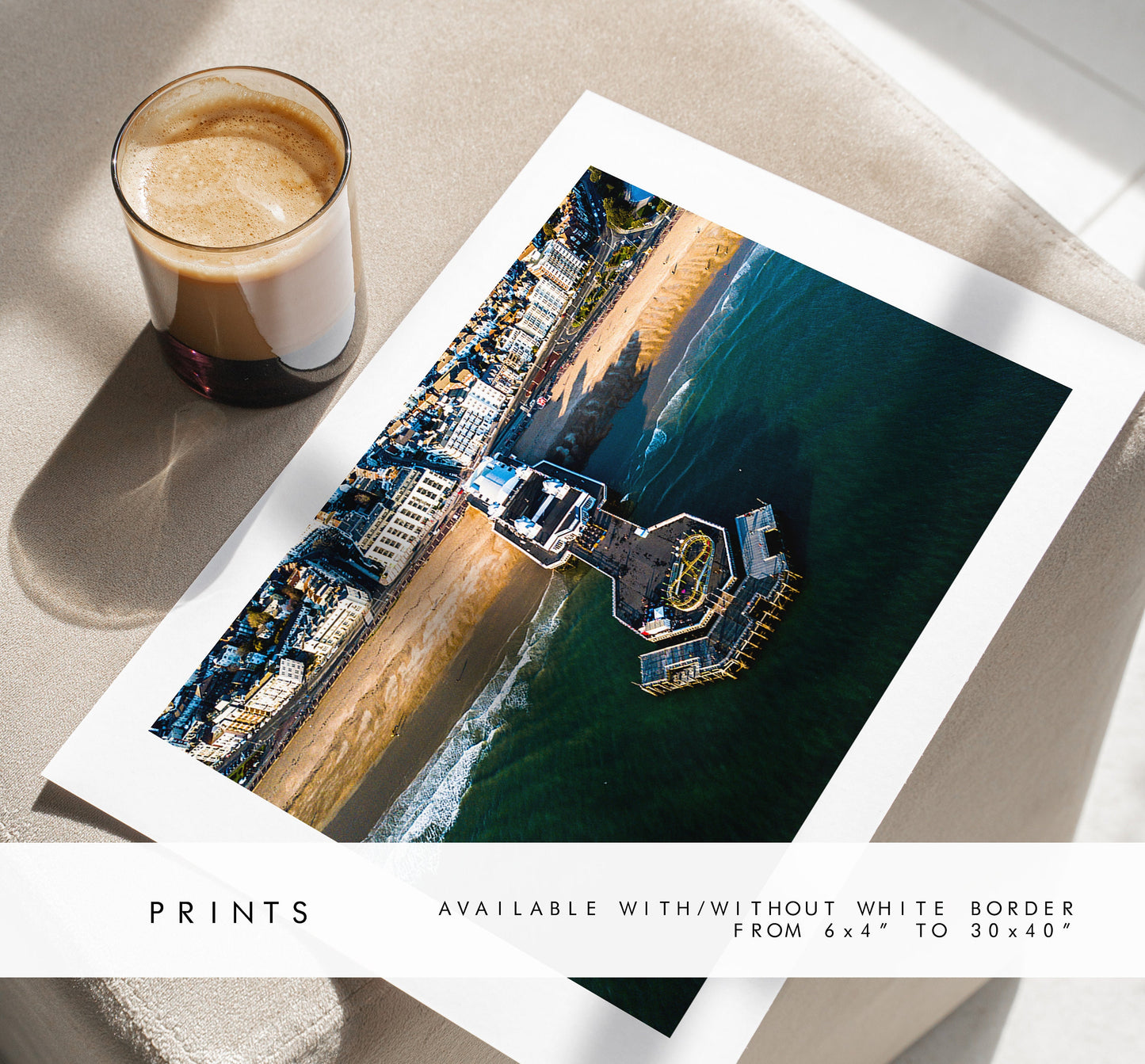 South Parade Pier - Photography Print - Portsmouth and Southsea Prints - Wall Art -  Frame and Canvas Options - Landscape - Aerial