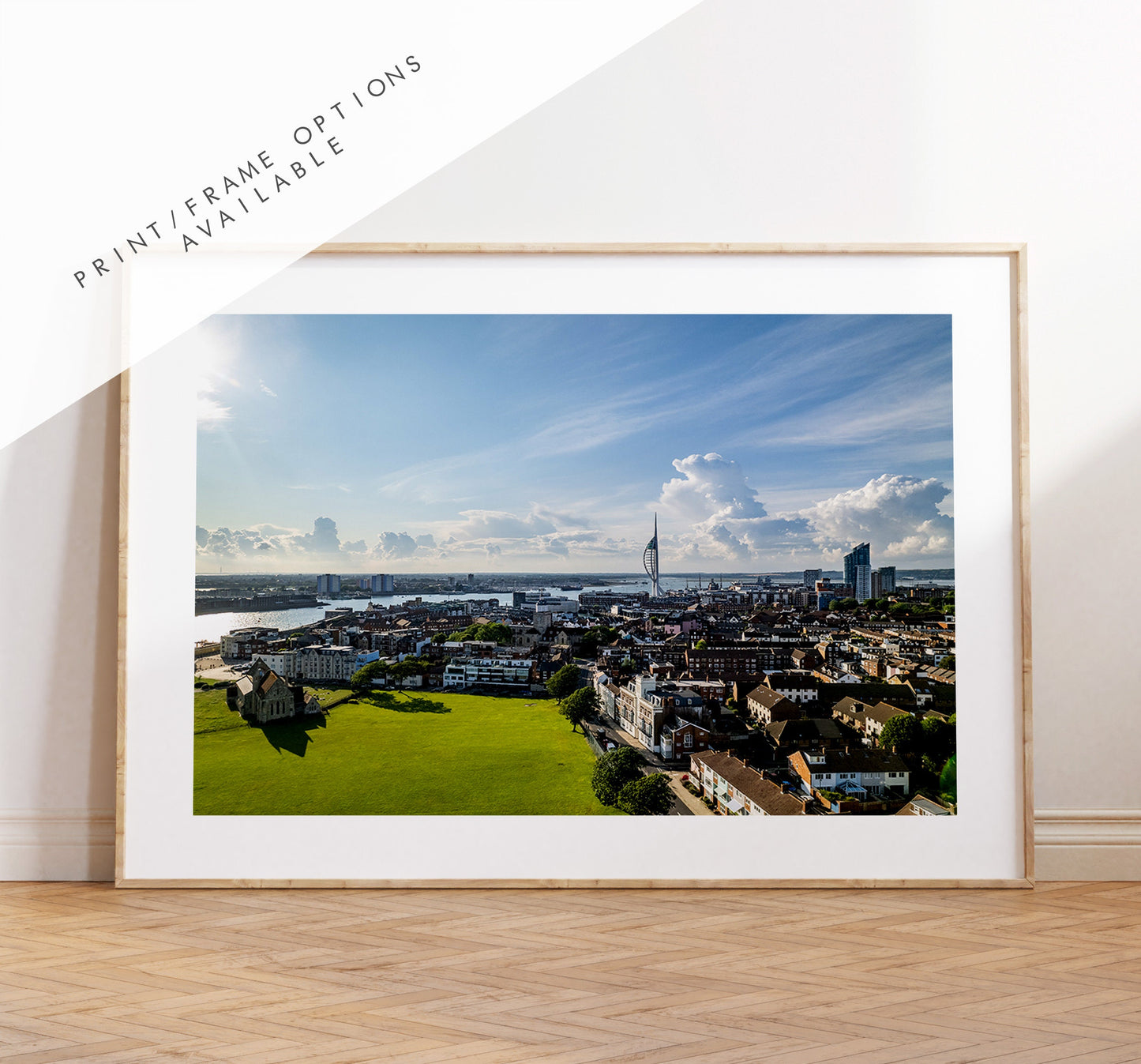 Portsmouth Skyline - Photography Print - Portsmouth and Southsea Prints - Wall Art -  Frame and Canvas Options - Landscape - Aerial