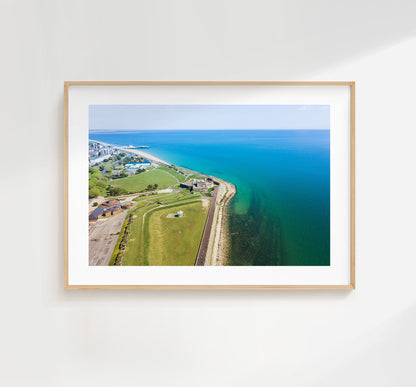 Southsea Seafront - Photography Print - Portsmouth and Southsea Prints - Wall Art -  Frame and Canvas Options - Landscape - Aerial