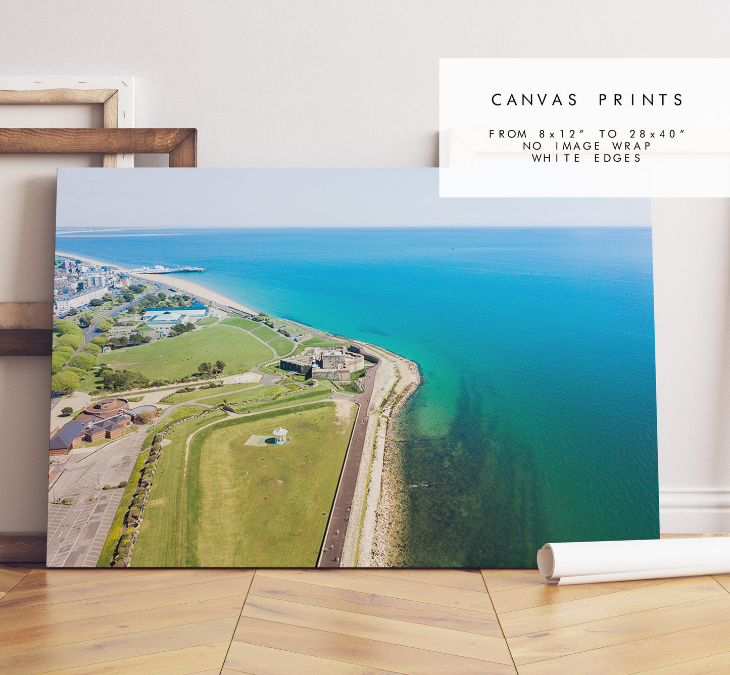 Southsea Seafront - Photography Print - Portsmouth and Southsea Prints - Wall Art -  Frame and Canvas Options - Landscape - Aerial