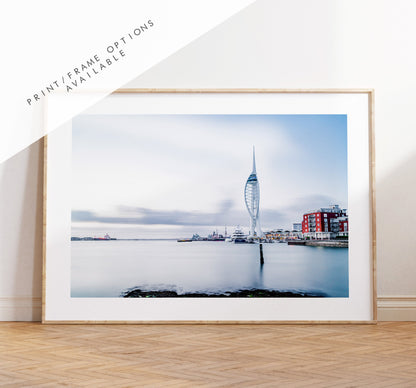 Spinnaker Tower - Photography Print - Portsmouth and Southsea Prints - Wall Art -  Frame and Canvas Options - Landscape