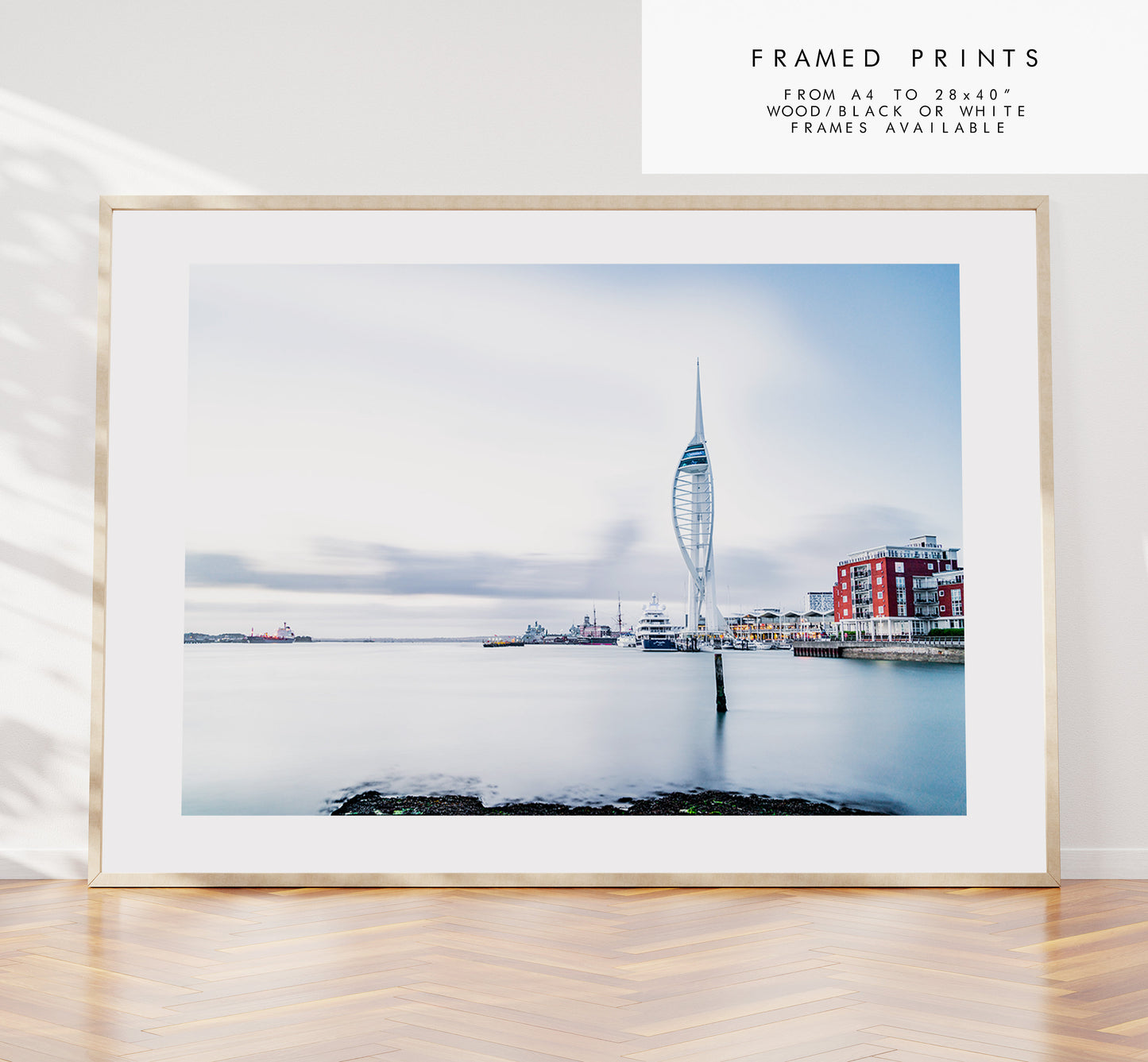 Spinnaker Tower - Photography Print - Portsmouth and Southsea Prints - Wall Art -  Frame and Canvas Options - Landscape