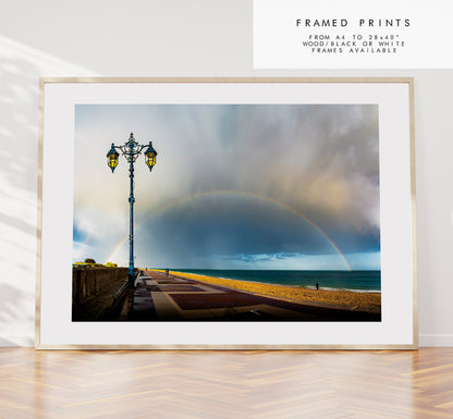 Southsea Rainbow - Photography Print - Portsmouth and Southsea Prints - Wall Art -  Frame and Canvas Options - Landscape