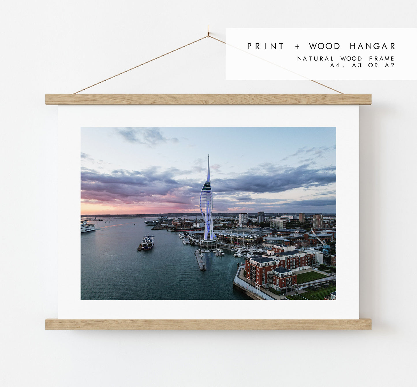 Spinnaker Tower - Photography Print - Portsmouth and Southsea Prints - Wall Art -  Frame and Canvas Options - Landscape