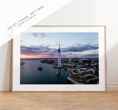 Spinnaker Tower - Photography Print - Portsmouth and Southsea Prints - Wall Art -  Frame and Canvas Options - Landscape