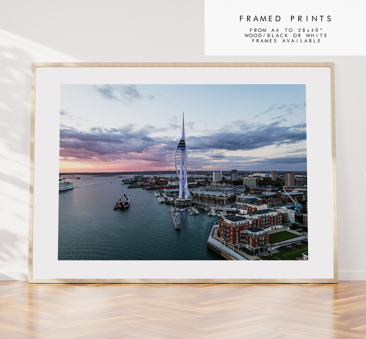 Spinnaker Tower - Photography Print - Portsmouth and Southsea Prints - Wall Art -  Frame and Canvas Options - Landscape