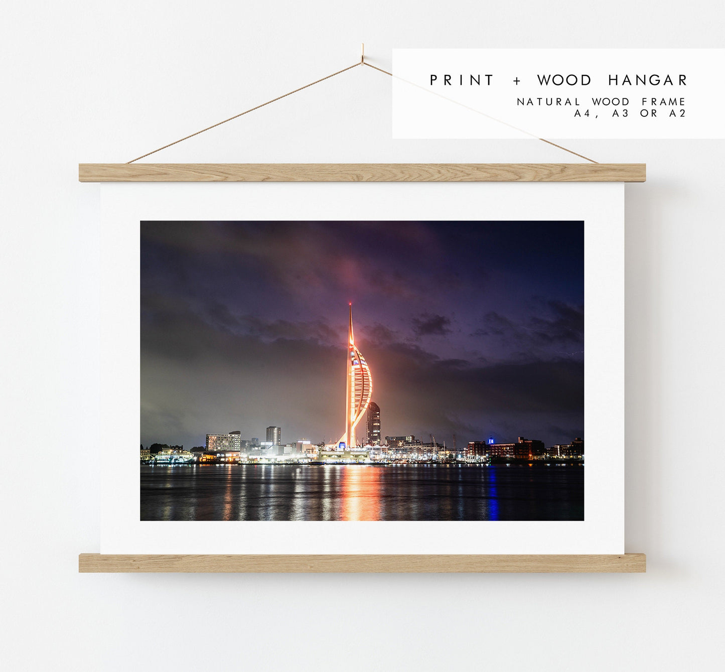 Spinnaker Tower - Photography Print - Portsmouth and Southsea Prints - Wall Art -  Frame and Canvas Options - Landscape