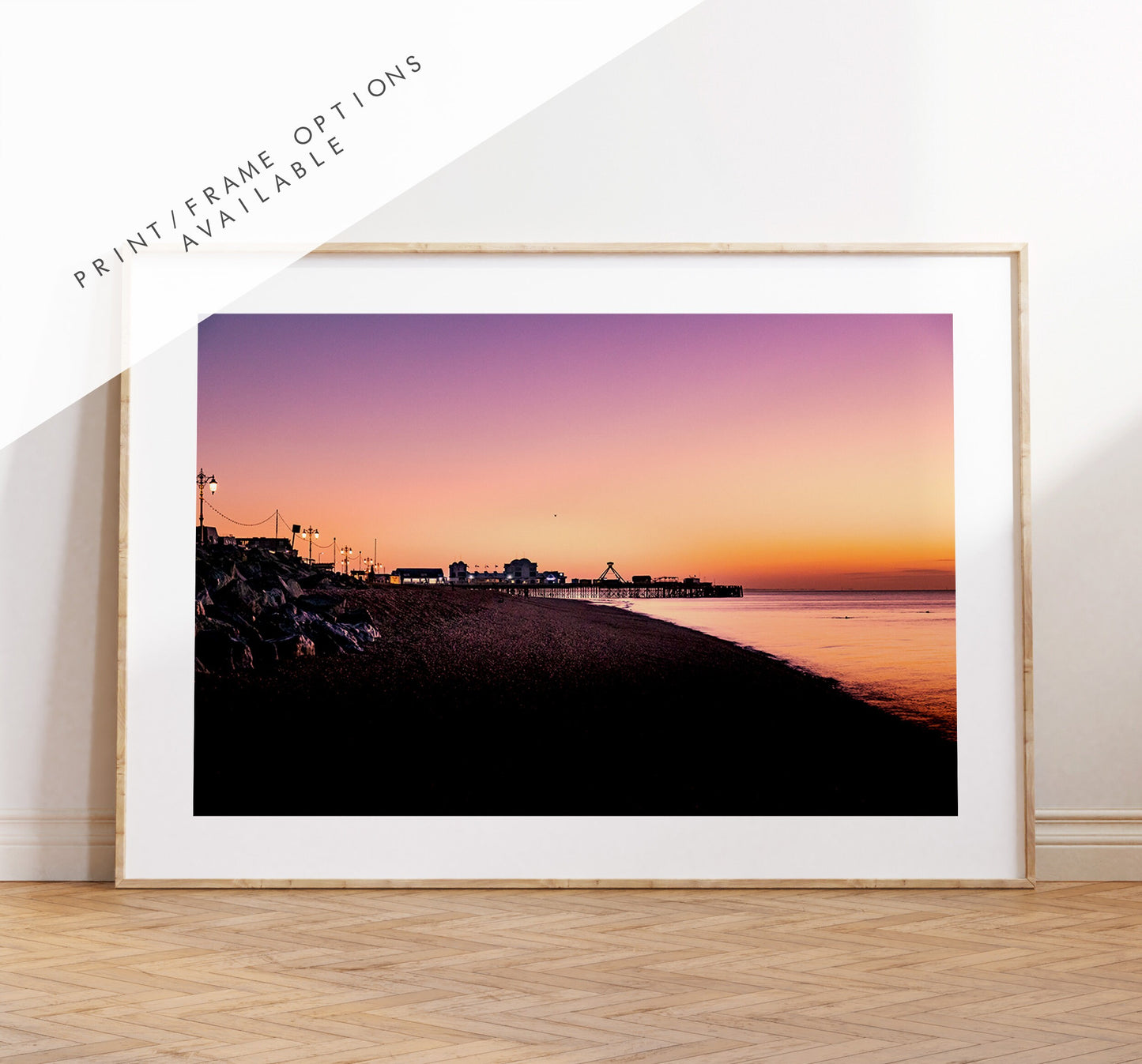 Southsea Sunrise - Photography Print - Portsmouth and Southsea Prints - Wall Art -  Frame and Canvas Options -  Landscape