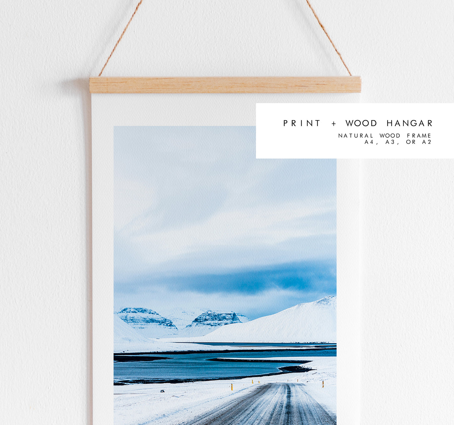 Northern Iceland - Iceland Photography Print - Iceland Wall Art - Iceland Poster - Snaefellsnes - Icelandic Roads - Winter Landscape