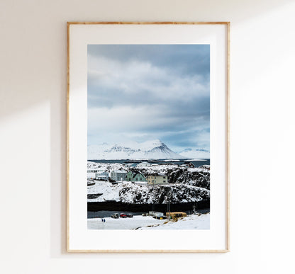 Stykkisholmur - Iceland Photography Print - Iceland Wall Art - Iceland Poster - Icelandic Houses - Contemporary - Snaefellsness - Northern