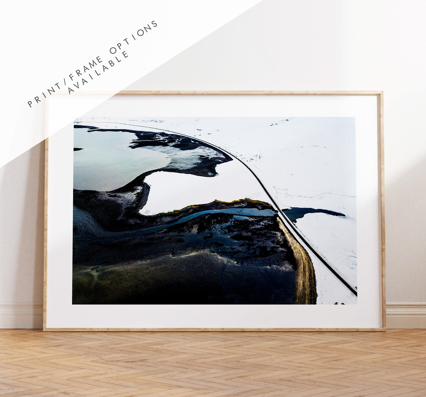 Coastal Route - Iceland Photography Print - Iceland Wall Art - Iceland Poster - Aerial Photography - Landscape - Icelandic - Birds Eye View