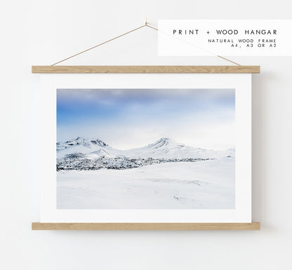 Northern Iceland - Iceland Photography Print - Iceland Wall Art - Iceland Poster - Landscape - Snaefellsness - Winter Landscape - Snow