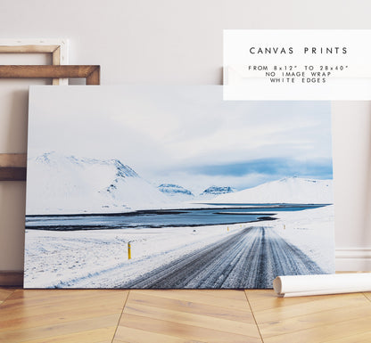 Iceland Winter Landscape Print - Iceland Photography Print - Iceland Wall Art - Iceland Poster - Landscape - Iceland Prints - Icelandic Art