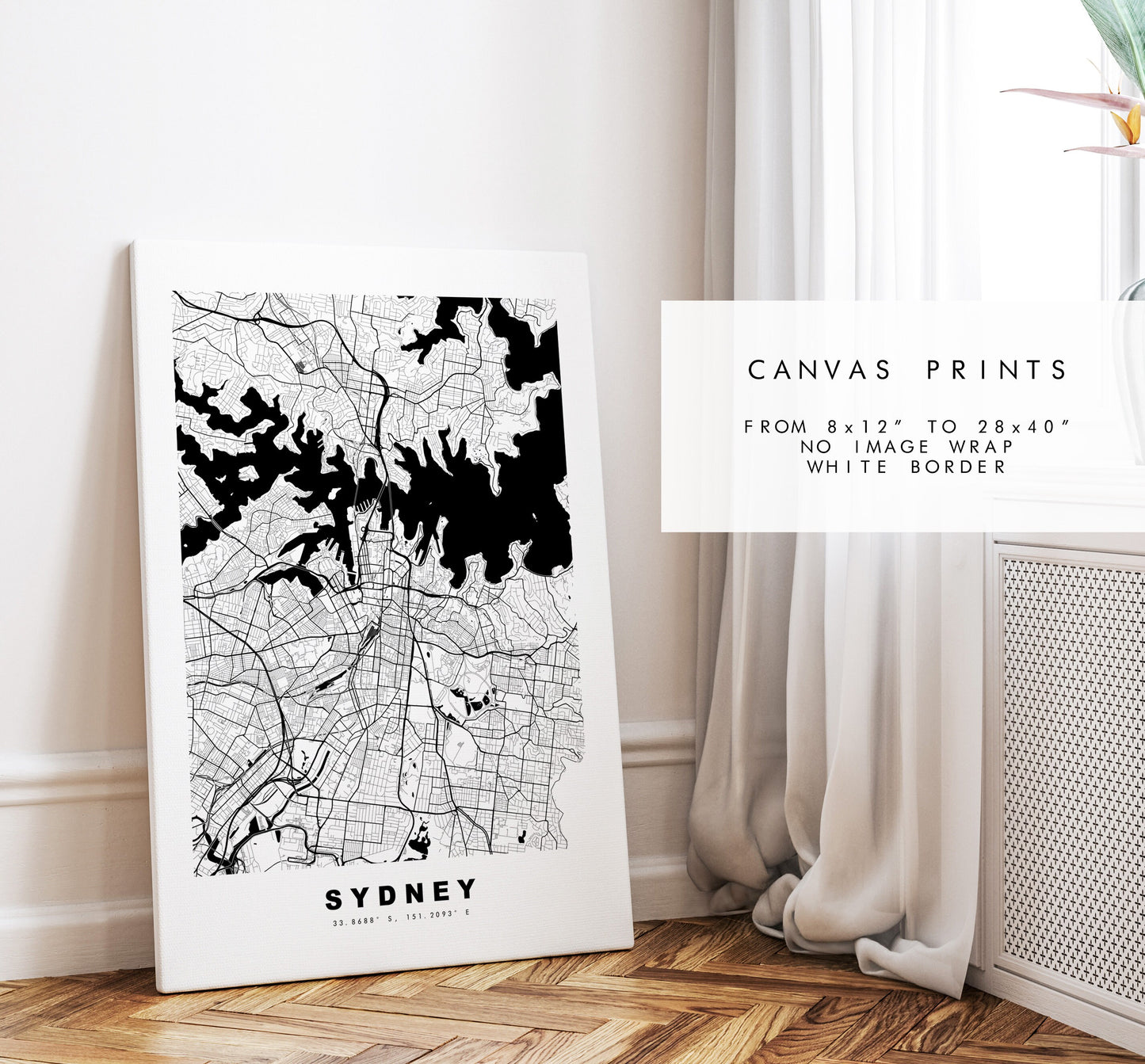 Sydney Map Print - City Map Poster - Map Wall Art - Australia City Maps - Sydney Print - Sydney Poster - Minimalist City Map - Australia