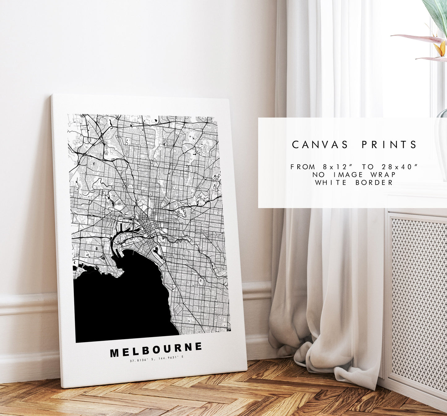 Melbourne Map Print - City Map Poster - Map Wall Art - Australia City Maps - Melbourne Print - Melbourne Poster - Minimalist City Map