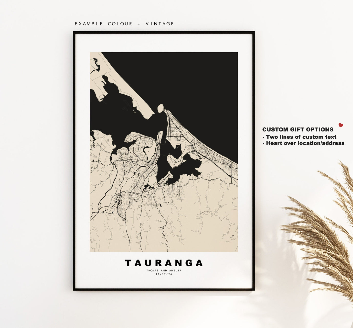 Tauranga Map Print - City Map Poster - Map Wall Art - New Zealand City Maps - Tauranga Print - Tauranga Poster - Minimalist City Map