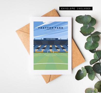 Fratton Park Greeting Card - Portsmouth and Southsea Cards (Travel Designs) - Blank Inside or Include Message - Envelope Included