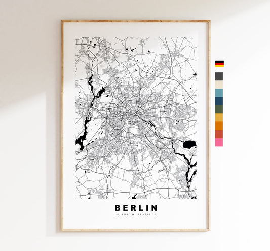 Augsburg Map Print - City Map Poster - Map Wall Art - Germany City Maps - Augsburg Print - Augsburg Poster - Minimalist City Map - Germany