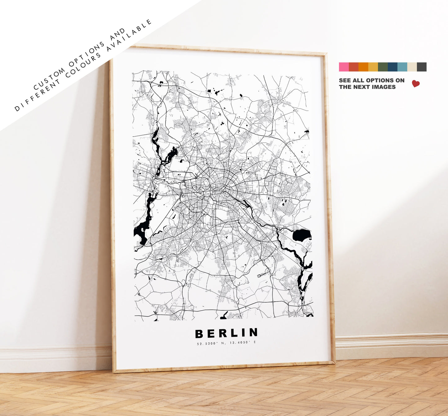 Augsburg Map Print - City Map Poster - Map Wall Art - Germany City Maps - Augsburg Print - Augsburg Poster - Minimalist City Map - Germany