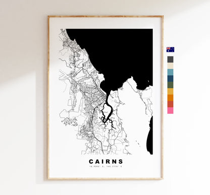 Cairns Map Print - City Map Poster - Map Wall Art - Australia City Maps - Cairns Print - Cairns Poster - Minimalist City Map - Australia