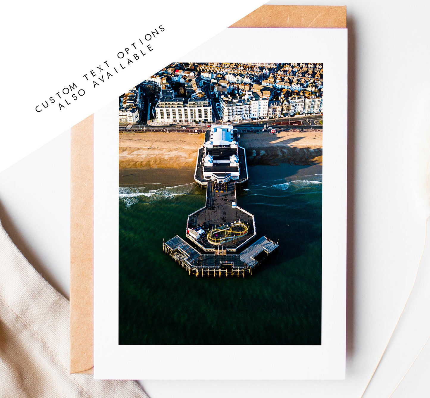 South Parade Pier Greeting Card - Portsmouth and Southsea Photography Greeting Cards - Envelope Included - Birthday - Wedding - Anniversary