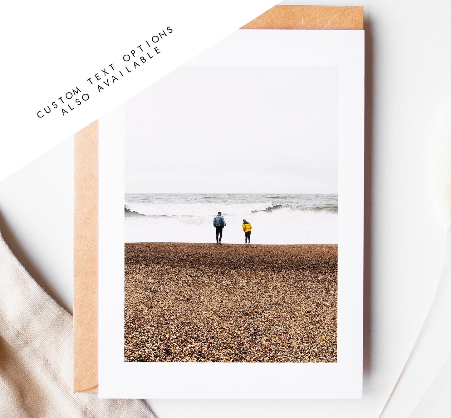 Eastney Beach Greeting Card - Portsmouth and Southsea Photography Greeting Cards - Envelope Included - Birthday - Wedding - Anniversary