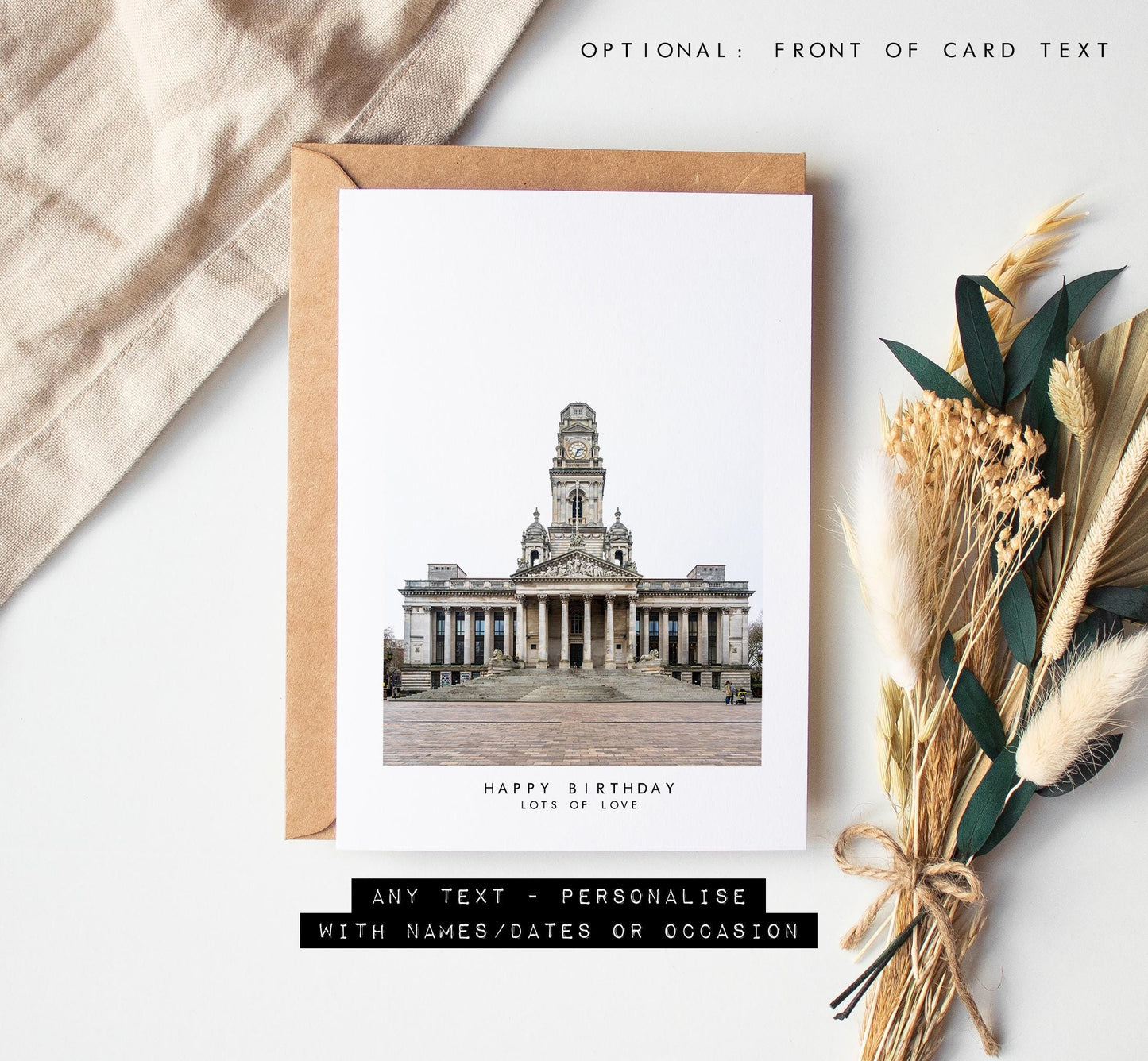 Guildhall Greeting Card - Portsmouth and Southsea Photography Greeting Cards - Envelope Included - Birthday - Wedding - Anniversary