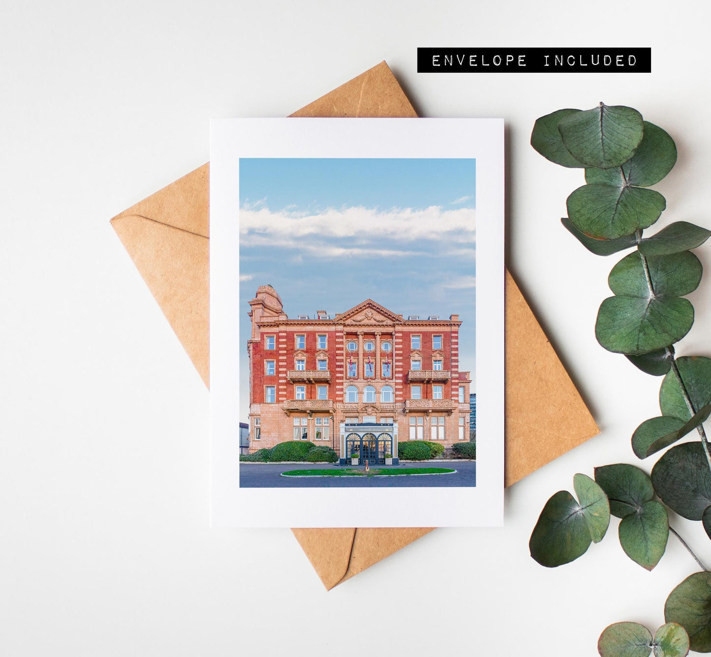 Queens Hotel Greeting Card - Portsmouth and Southsea Photography Greeting Cards - Envelope Included - Birthday - Wedding - Anniversary