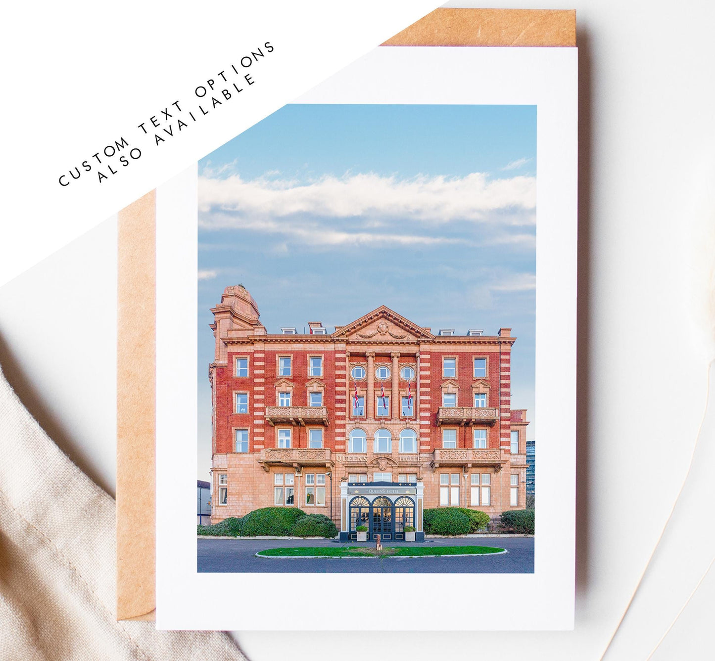 Queens Hotel Greeting Card - Portsmouth and Southsea Photography Greeting Cards - Envelope Included - Birthday - Wedding - Anniversary