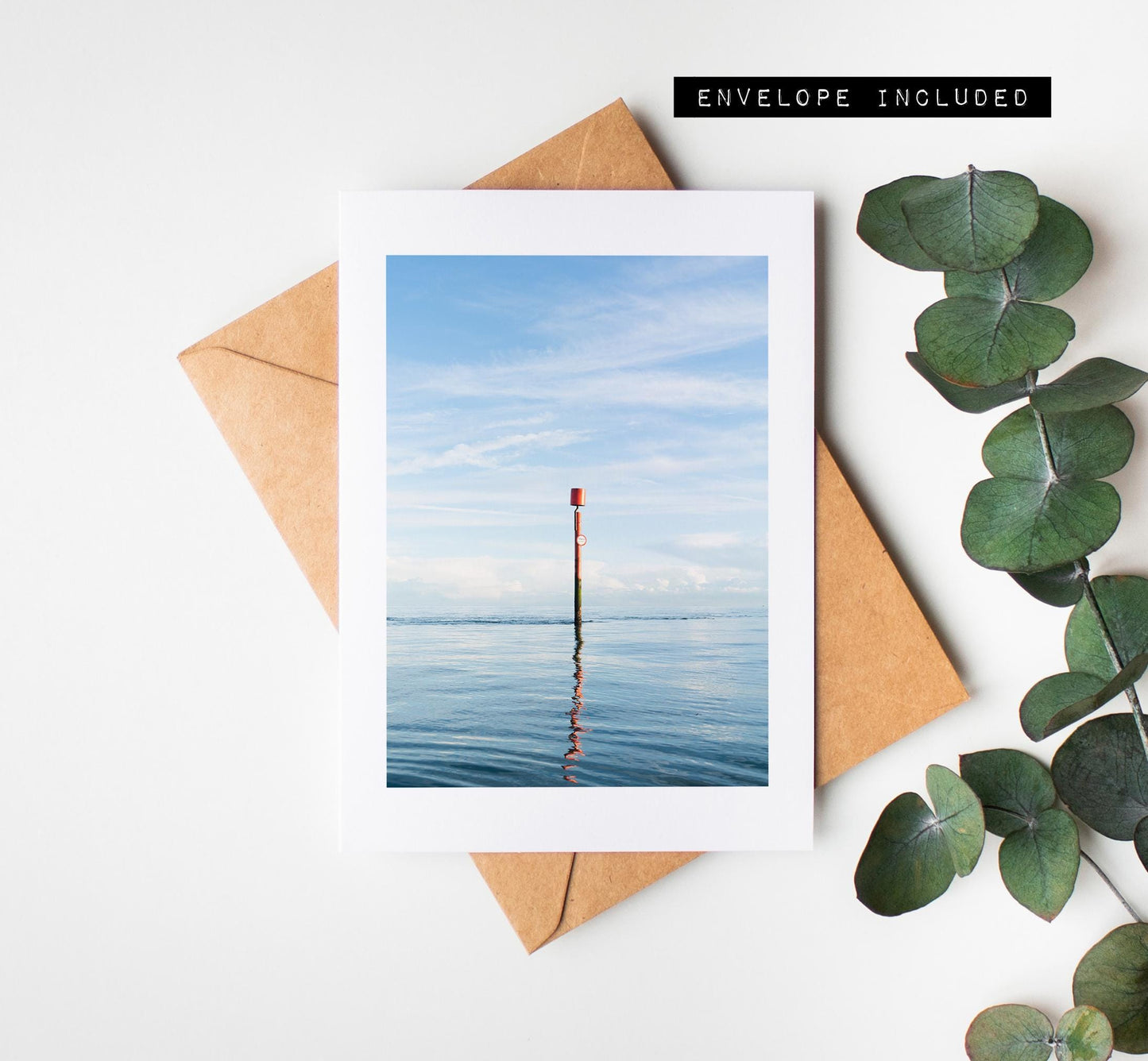 Eastney Beach Greeting Card - Portsmouth and Southsea Photography Greeting Cards - Envelope Included - Birthday - Wedding - Anniversary