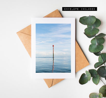 Eastney Beach Greeting Card - Portsmouth and Southsea Photography Greeting Cards - Envelope Included - Birthday - Wedding - Anniversary