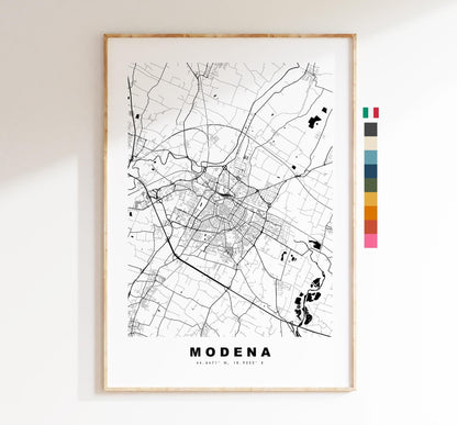 Modena Map Print - City Map Poster - Map Art - Map Wall Art - Italy City Maps - Modena Print - Modena Poster - Minimalist City Map