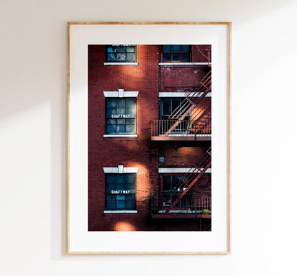 Manhattan Print  - New York City Photography Print - New York Abstract Art Print - Apartments - Architecture - NYC - Industrial - Urban