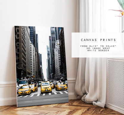 New York Print - New York City Taxi - Photography Print - New York Photography - Yellow Taxi - New York Print  - NYC -  Canvas - Framed